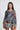 Marble Print Silk Blouse With Tank Top in Blue and Gold Tina