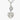 Lariat Heart Necklace in Silver by the C