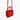 Red Heart Chain Cross Body Bag by the C