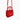 Red Heart Chain Cross Body Bag by the C