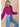 Magenta Pleated Sleeves Blouse by the C