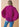 Magenta Pleated Sleeves Blouse by the C