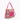 Pink and Beige Straw Tote Bag LD