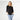 Ruffle top Black by the C