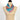 Small Turquoise Square hand painted Silk Scarf by the C