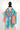 Xlarge Turquoise Hand Painted Silk Scarf by the C
