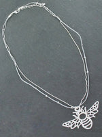 Load image into Gallery viewer, Short Double Strand Bee Necklace
