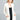 Collarless Long Jacket in Cream Ellison