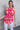 Fuchsia Print Pleated Blouse by the C