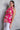 Fuchsia Print Pleated Blouse by the C