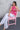 Fuchsia Print Pleated Blouse by the C