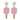 Pickleball Earrings Pink by the C