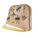 Load image into Gallery viewer, Beaded Bee Canvas Bag
