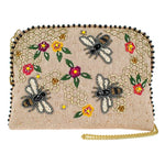 Load image into Gallery viewer, Beaded Bee Canvas Bag
