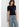 Black Short Sleeve Ribbed Sweater by the C