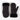 Beige Or Black Faux Fur Lined Mittens
