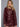 Short Burgundy Faux Leather Jacket Fame