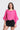 Crinkle Linen Blouse in Fuchsia Pink or White by the C