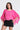 Crinkle Linen Blouse in Fuchsia Pink or White by the C