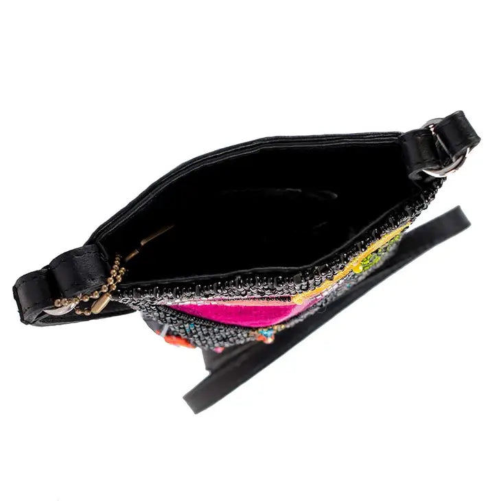 Take A Sip Beaded Cross Body Phone Bag