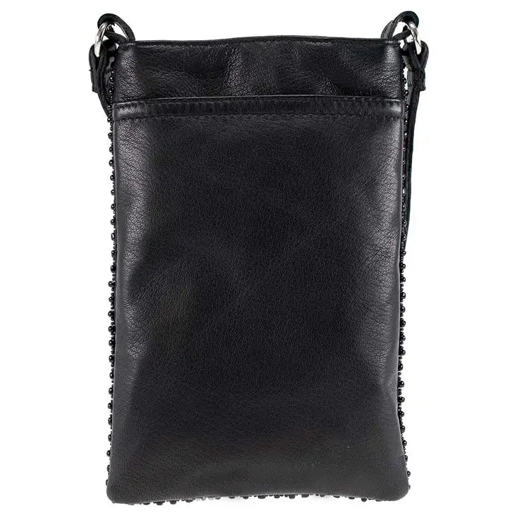 Take A Sip Beaded Cross Body Phone Bag