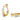 Gold and Silver Mixed Hoops Hoopla