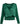 V-Neck Green Silky Blouse M Made in Italy