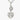 Lariat Heart Necklace in Silver by the C