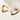 Heart Hoop Gold Pierced Earrings by the C