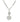 Lariat Heart Necklace in Silver by the C