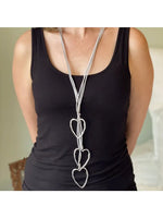 Load image into Gallery viewer, Heart Necklace on Suede Cord
