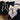 Black and White Small Scarves by the C