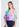 Silk Marbled Blouse With Band Bottom In Turquoise Or Green Tina