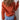 Sweater with large collar in red or orange by the C