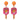 Pickle Ball Earrings With Flowers - Pink by the C