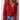 Sweater with large collar in red or orange by the C