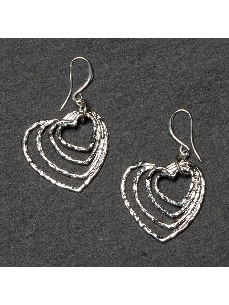 Stacked Heart Earrings