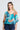 Silk Marbled Blouse With Band Bottom by the C