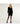 Velour V-Neck Black Dress Coco + Carmen
