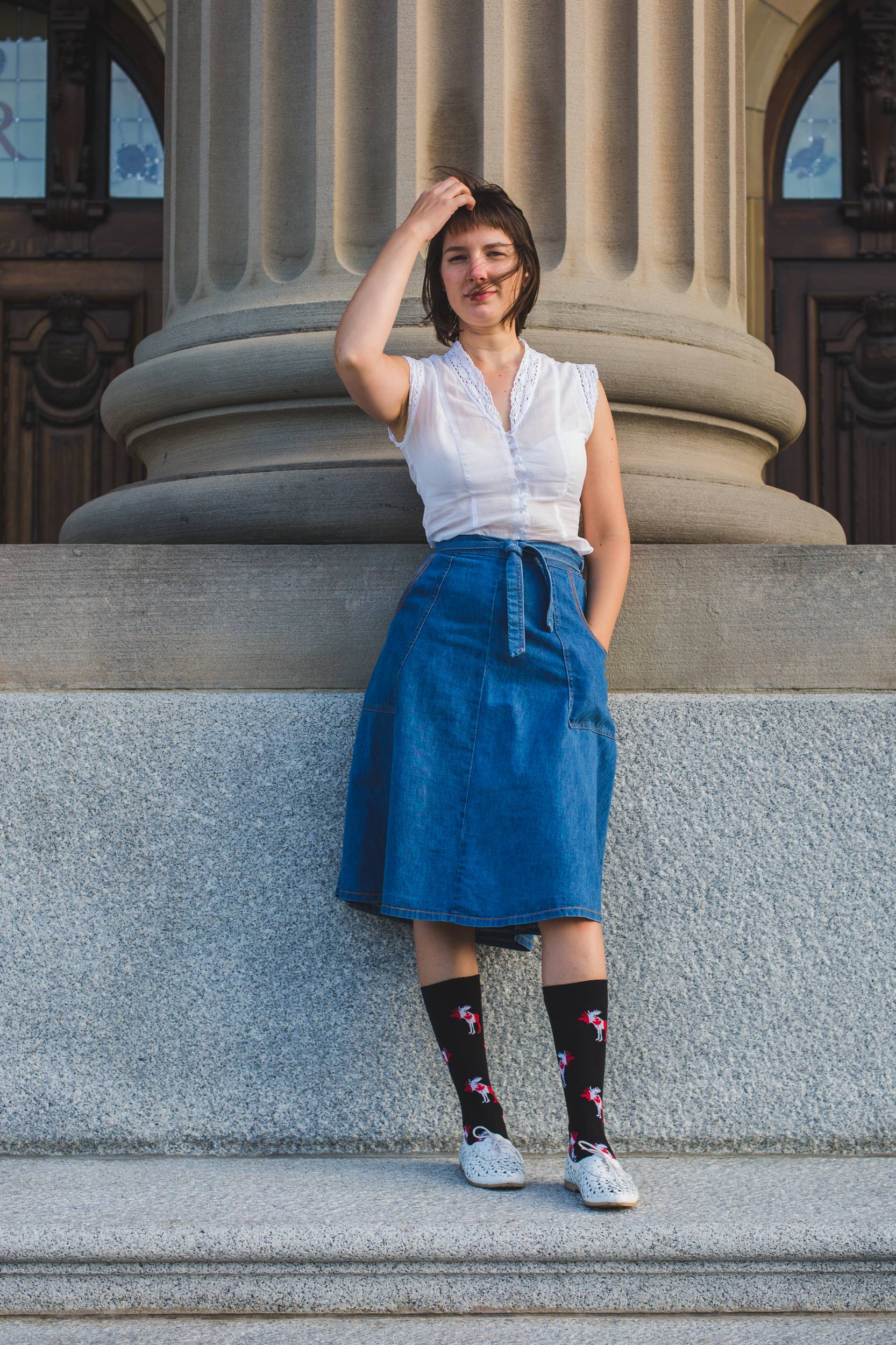 Canadian Moose Crew Socks