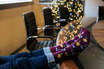 Load image into Gallery viewer, Wine and Cheese Crew Socks

