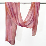 Load image into Gallery viewer, Watercolor Skinny Scarf (Dusty Rose)
