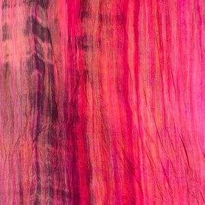 Watercolors Silk Scarf (Bright Pink)