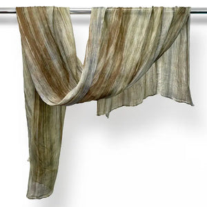 Watercolor Silk Scarf (Pumice and Tan)
